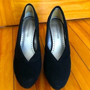 Adrienne Vittadini Back suede rounded toe heel pumps stiletto Size 7